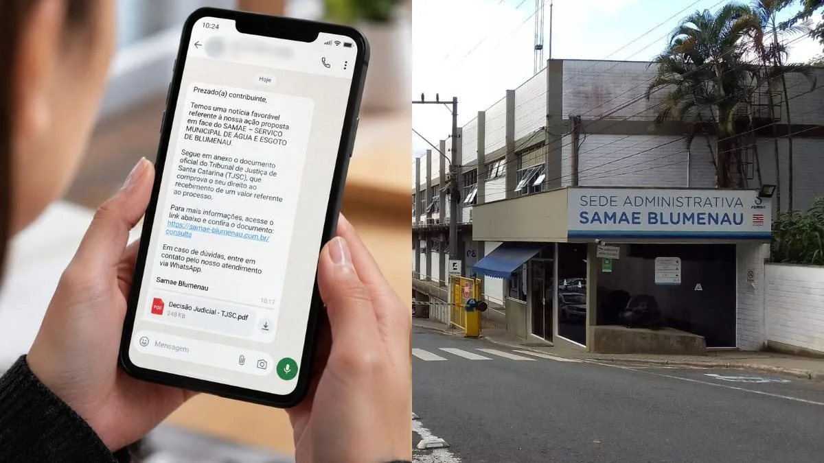 Golpistas usam nome do Samae para enganar consumidores em Blumenau