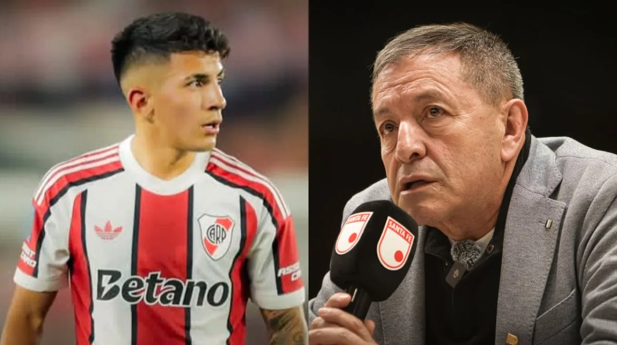 El presidente de Independiente Santa Fe palpitó el cruce ante River y le envió un desafiante mensaje a Thiago Almada