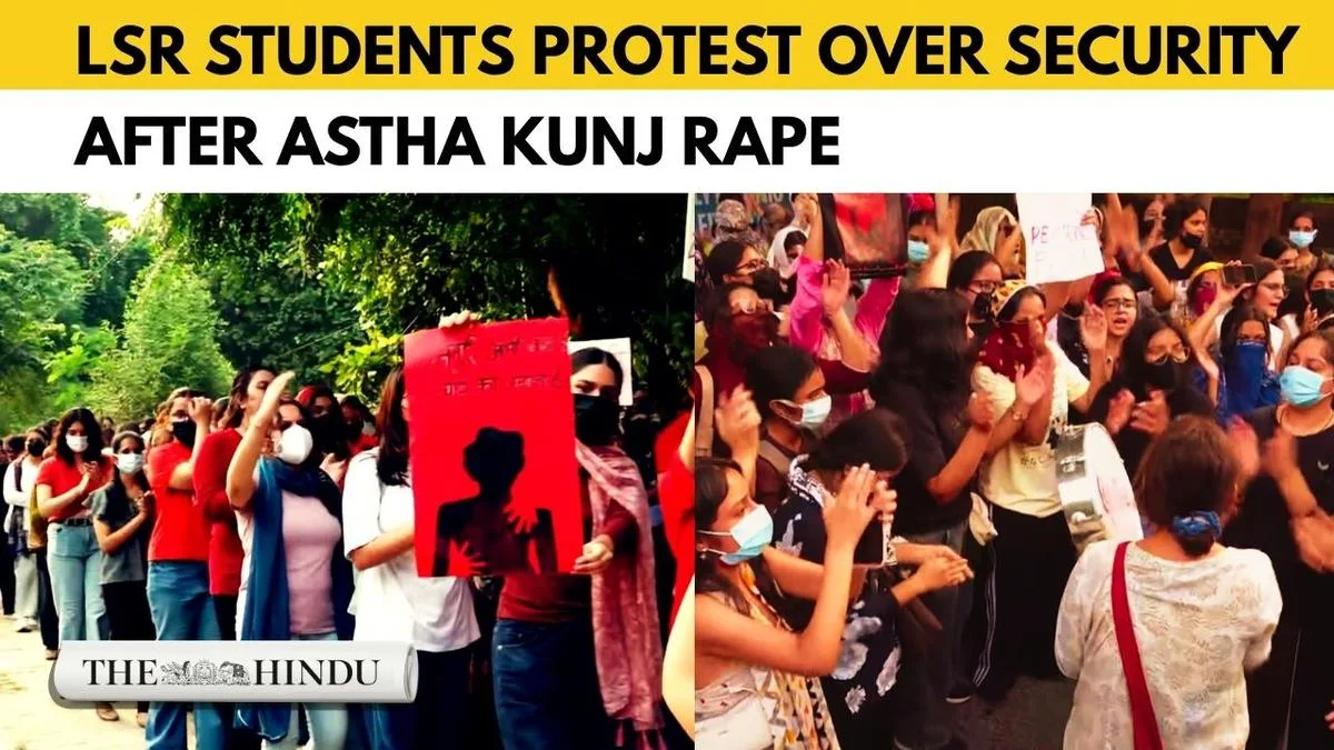 Astha Kunj Gang-Rape Case: LSR students protest, seeks better security