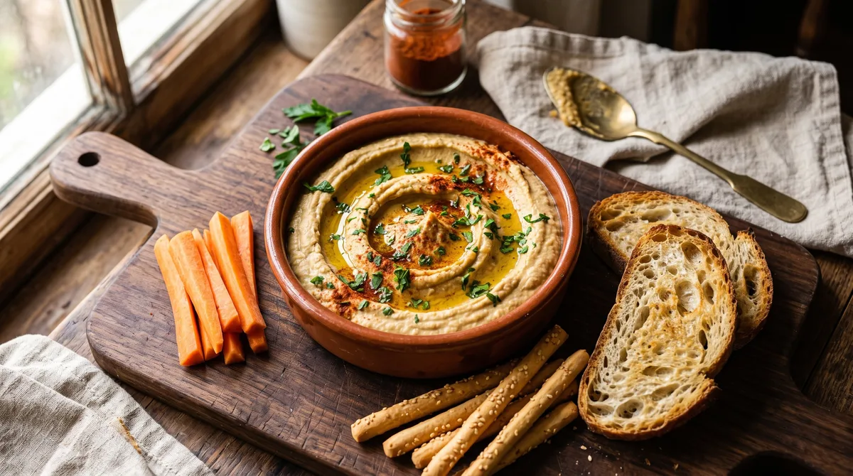 Receta de hummus de lentejas, rápida y fácil