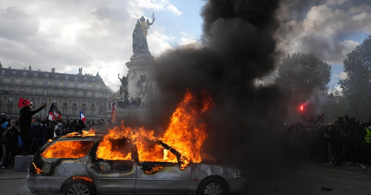 Protests erupt in France against living costs, support of students