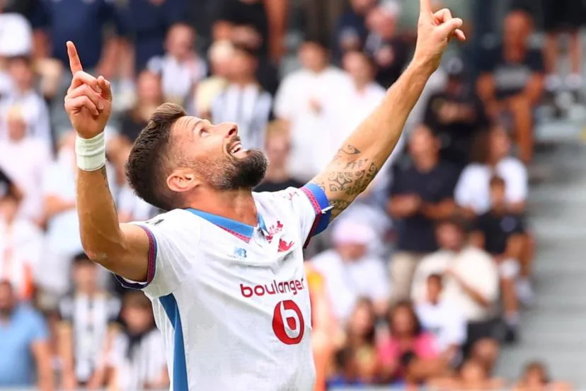Premier buteur de Lille à Angers, Giroud part toujours à l'heure : « J'aime bien commencer fort »
