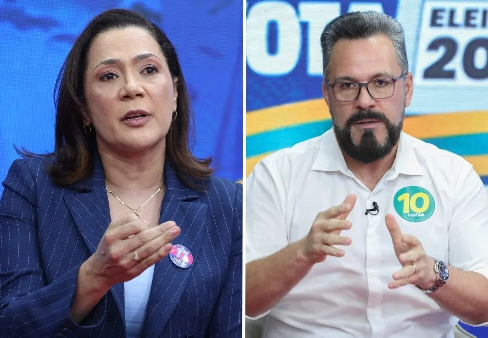 Mailza e Alan travam embate sobre programas sociais e filas da saúde
