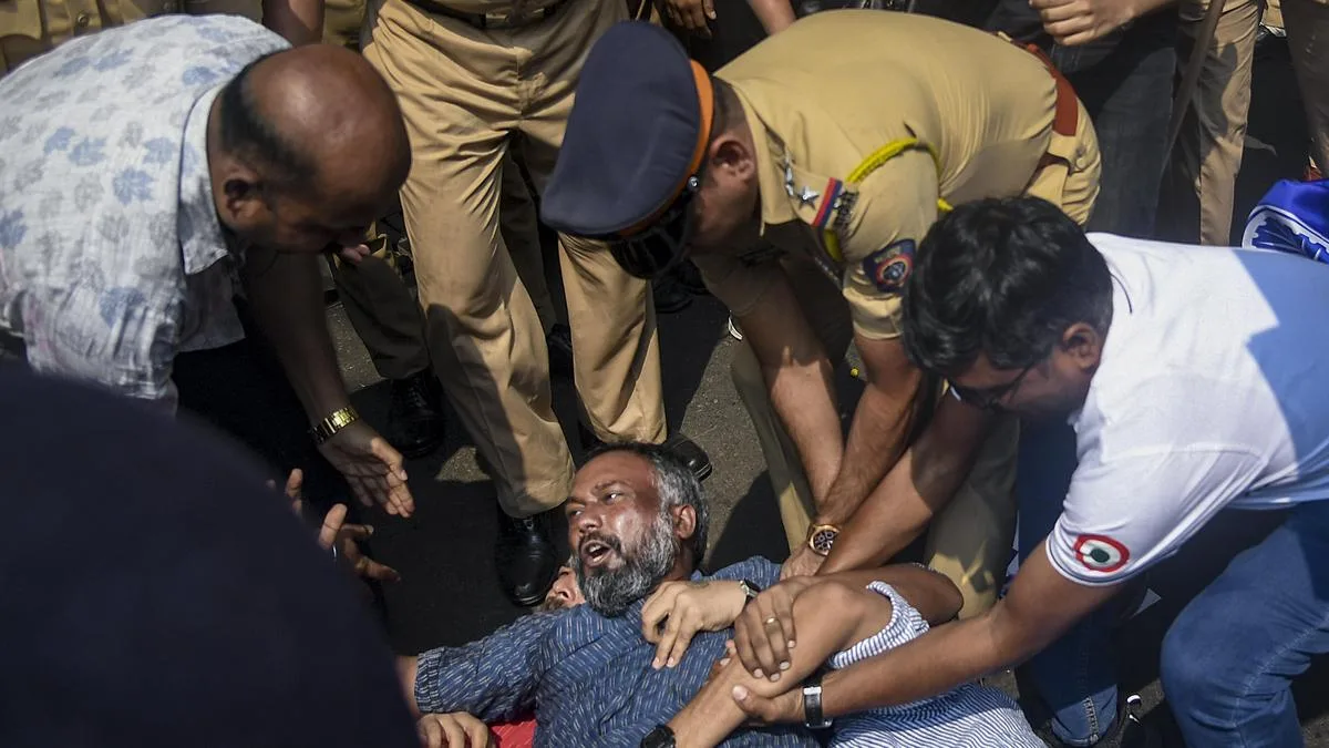 IIT-B student death case: Police detain Sahil Wakode’s parents, clear protest site