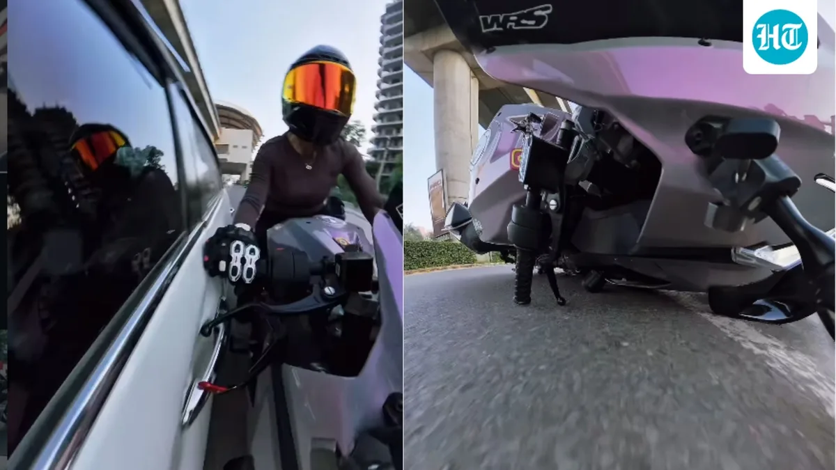 Woman biker on joyride claims car chased, hit her in Gurugram after she asked it to stay away