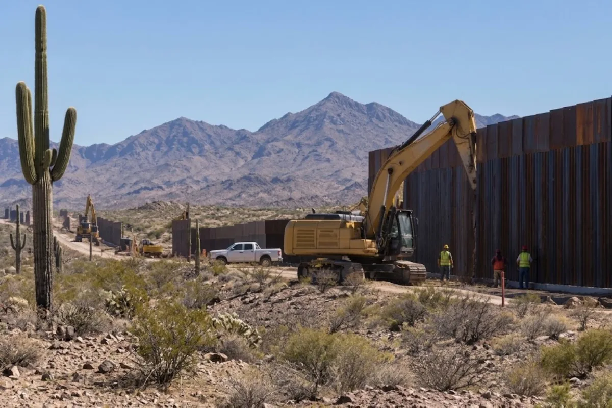 Comenzó la construcción del muro fronterizo de Trump y hay polémica por la ocupación de tierras ancestrales en Arizona