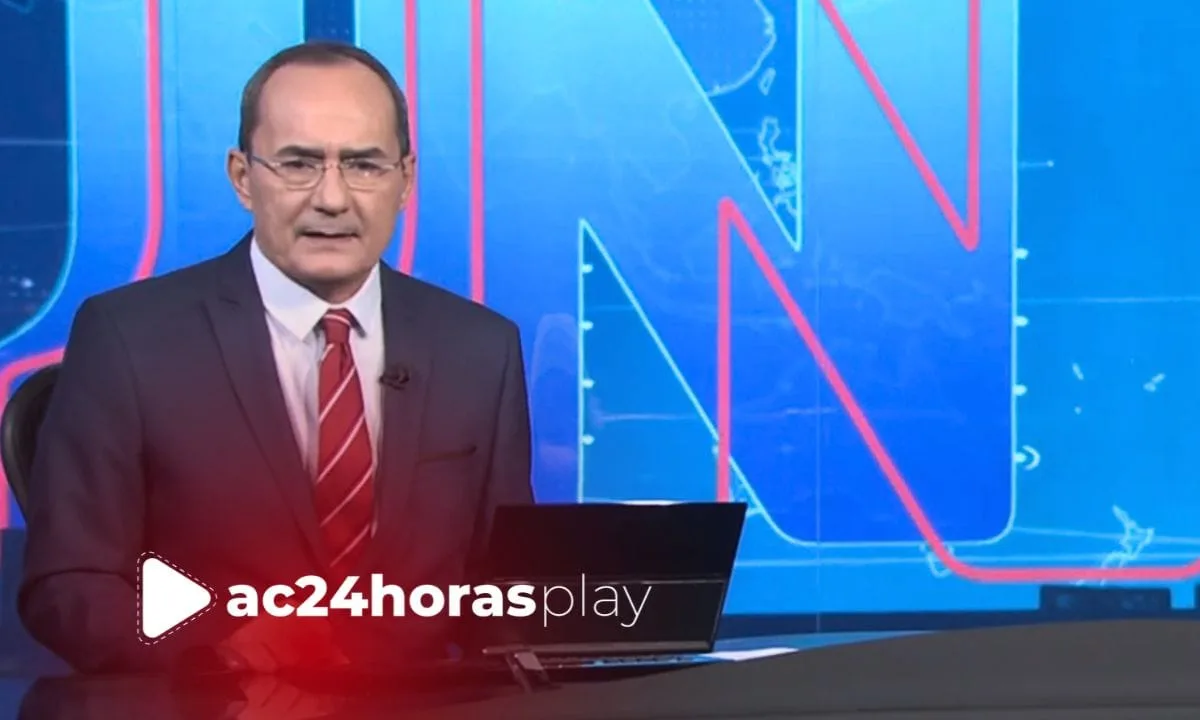 Veja o momento que o jornalista Ayres Rocha apresenta o Jornal Nacional
