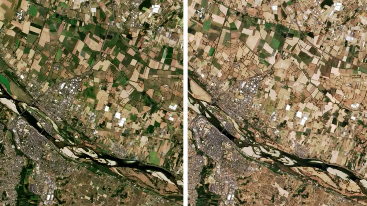 Blick aus dem All: Europa trocknet regelrecht aus – Satellitenbilder zeigen ganzes Dürre-Ausmaß