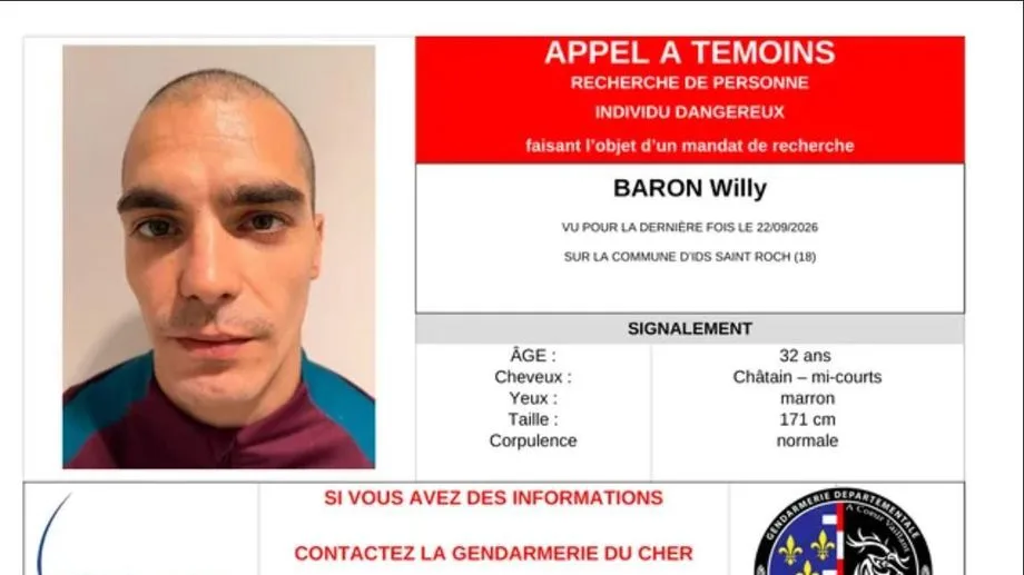 Féminicide à Châteaumeillant : la gendarmerie du Cher lance un appel à témoins pour retrouver le suspect