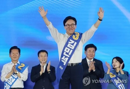 [속보] 김민석, 與전대 서울·경기 당원투표서도 승리