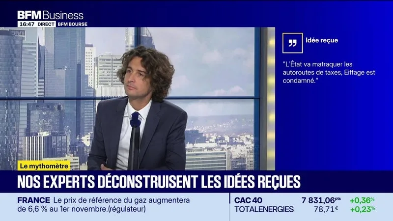 Mythomètre : "L’État va matraquer les autoroutes de taxes, Eiffage est condamnée.", FAUX répond Jean-Benoit Gambet - 12/10