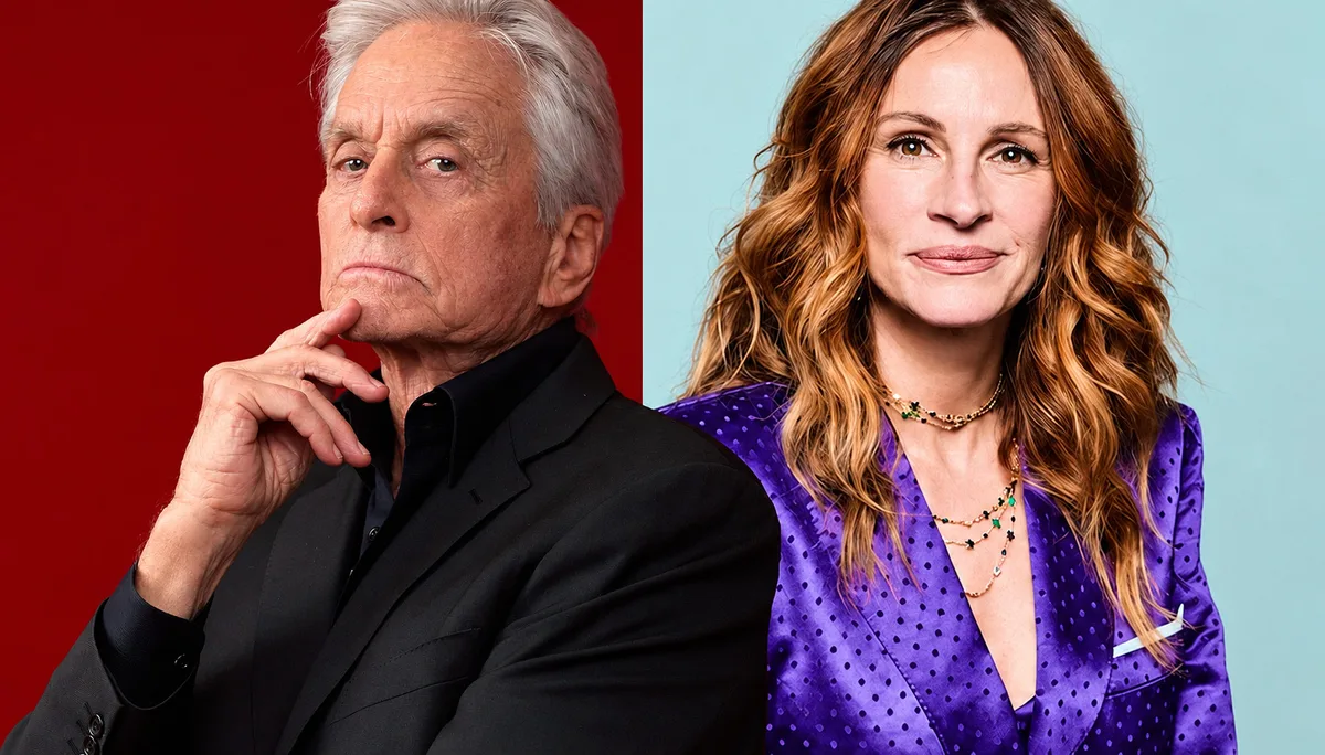 El actor Michael Douglas, a Julia Roberts: "Quita tus manos de encima de mi hijo y métete ese Globo de Oro por donde no te dé el sol"
