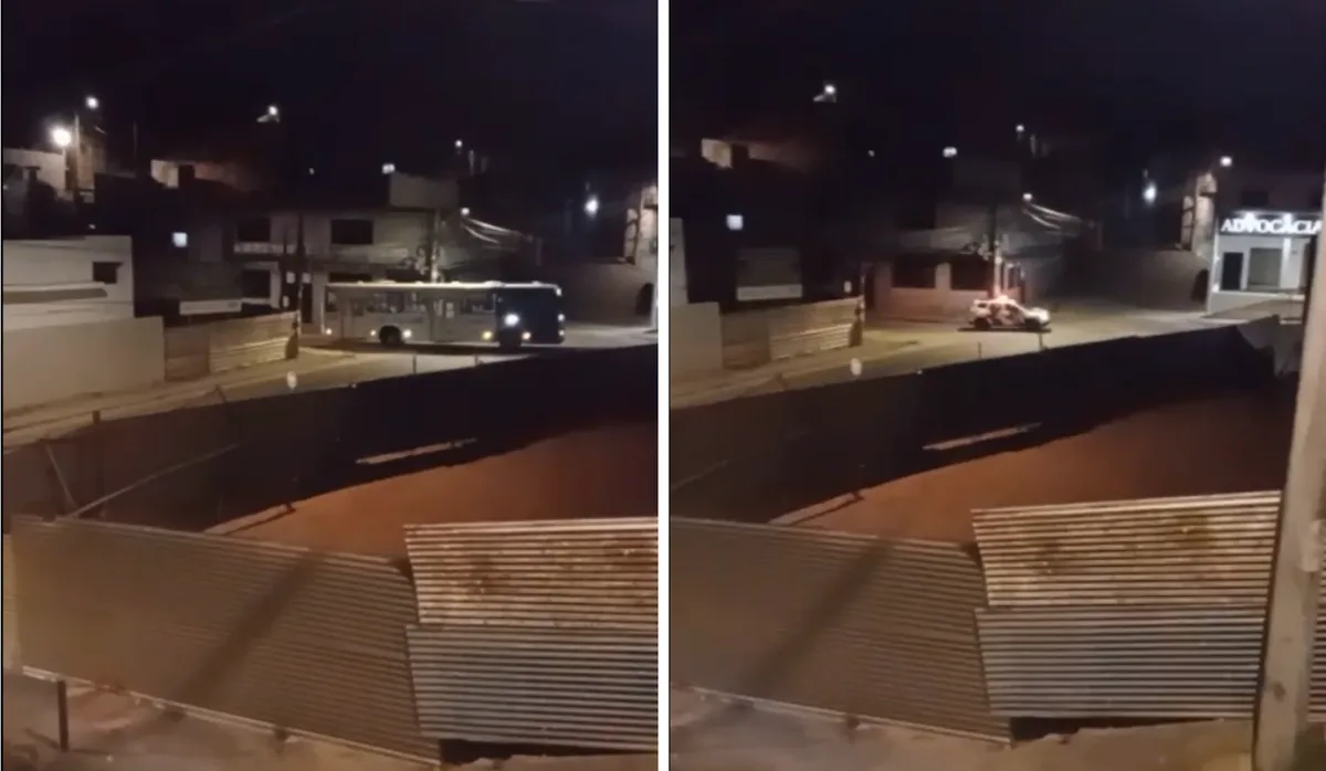 Ônibus circulam escoltados pela PM após coletivo ser incendiado em Cariacica