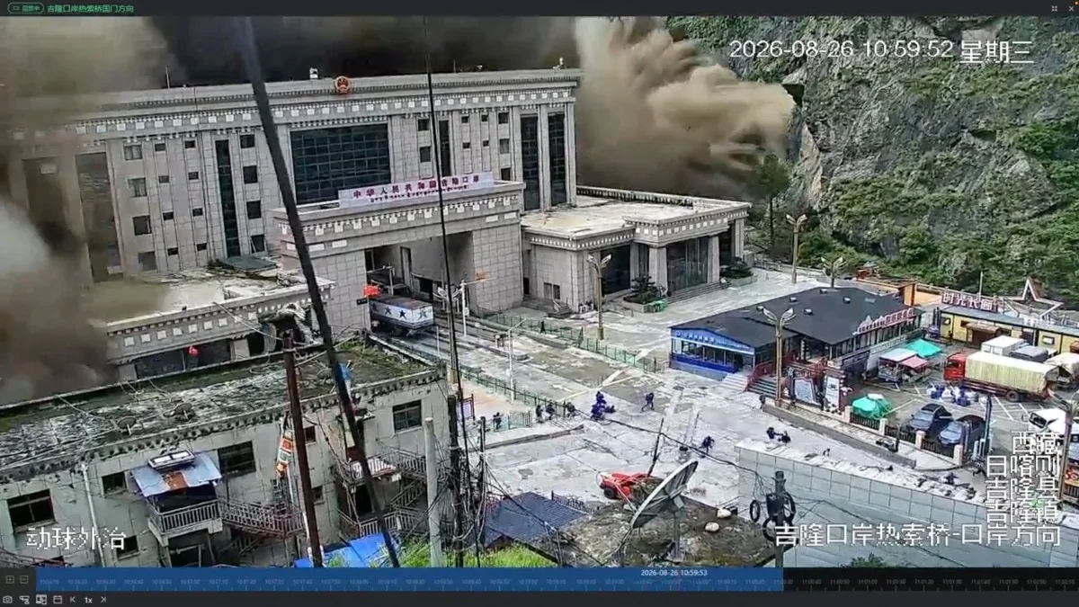 Viral: Wall of mud and water crashes into buildings in Nepal amid flash flood fury