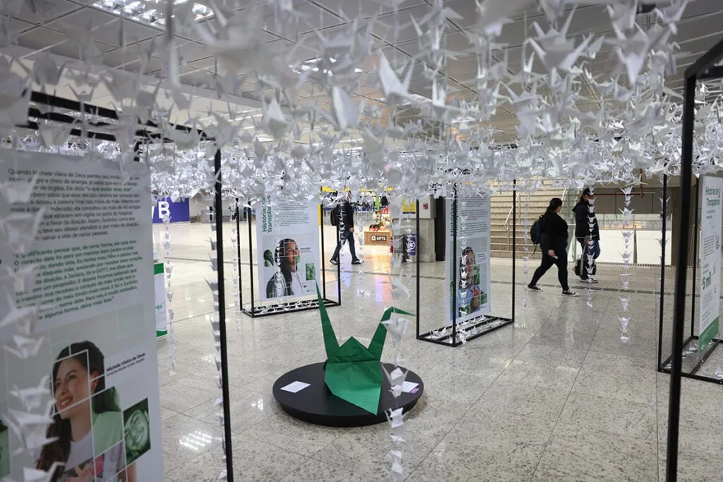 Aeroporto Afonso Pena recebe exposição com 5 mil “tsurus”