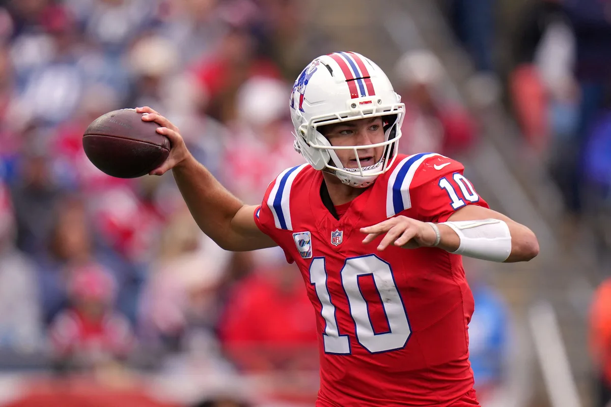 Sob o comando de Drake Maye, Patriots atropelam Raiders e vencem segundo jogo consecutivo