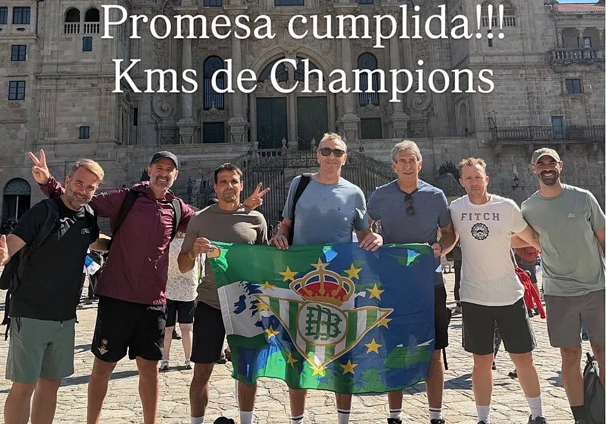 Pellegrini y su cuerpo técnico completan el Camino de Santiago