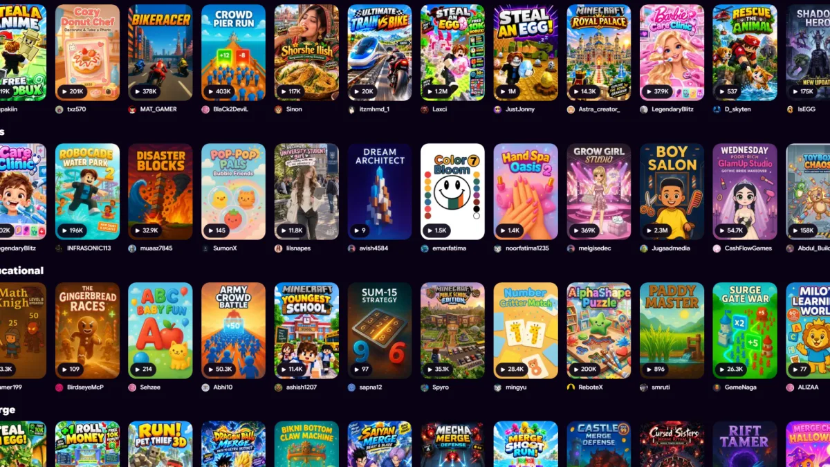 Cette plateforme de jeux générés par IA attire déjà 10 millions de joueuses et de joueurs chaque mois