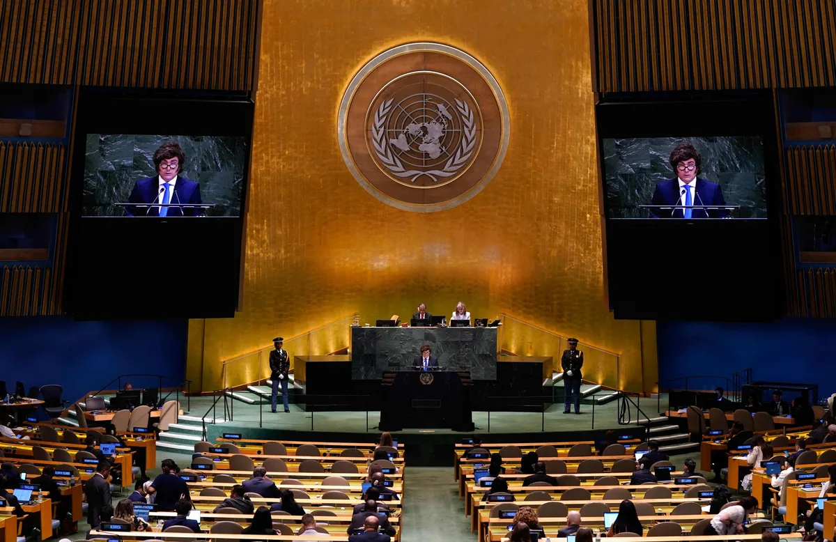 A qué hora habla Javier Milei en la ONU hoy, con un mensaje por Malvinas