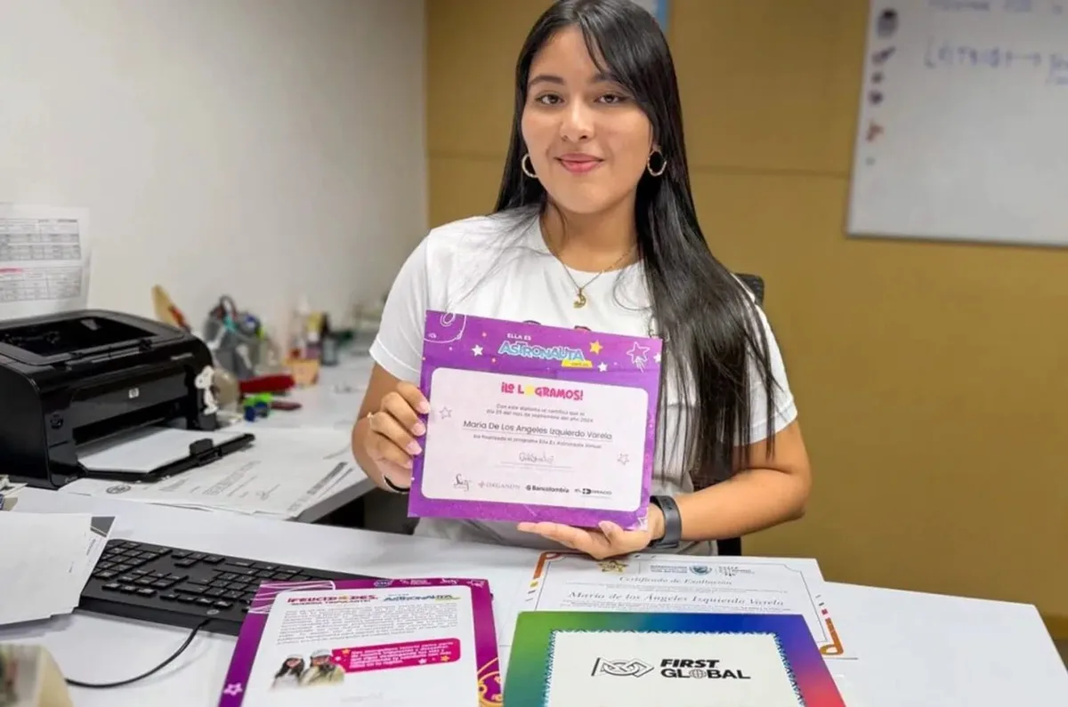 Esta es la joven colombiana de 15 años que participará en la construcción de un satélite lunar en la India