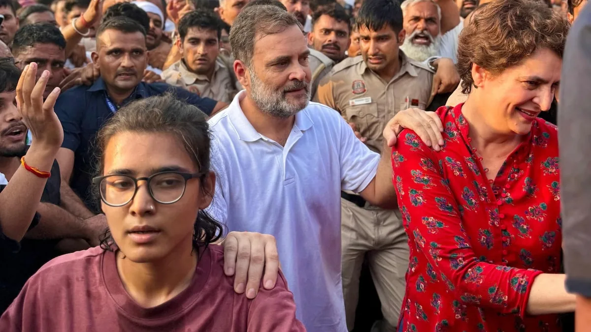 A Step Behind Neha Bora: What Rahul Gandhi's Gesture Says About Congress' Gen-Z Pitch