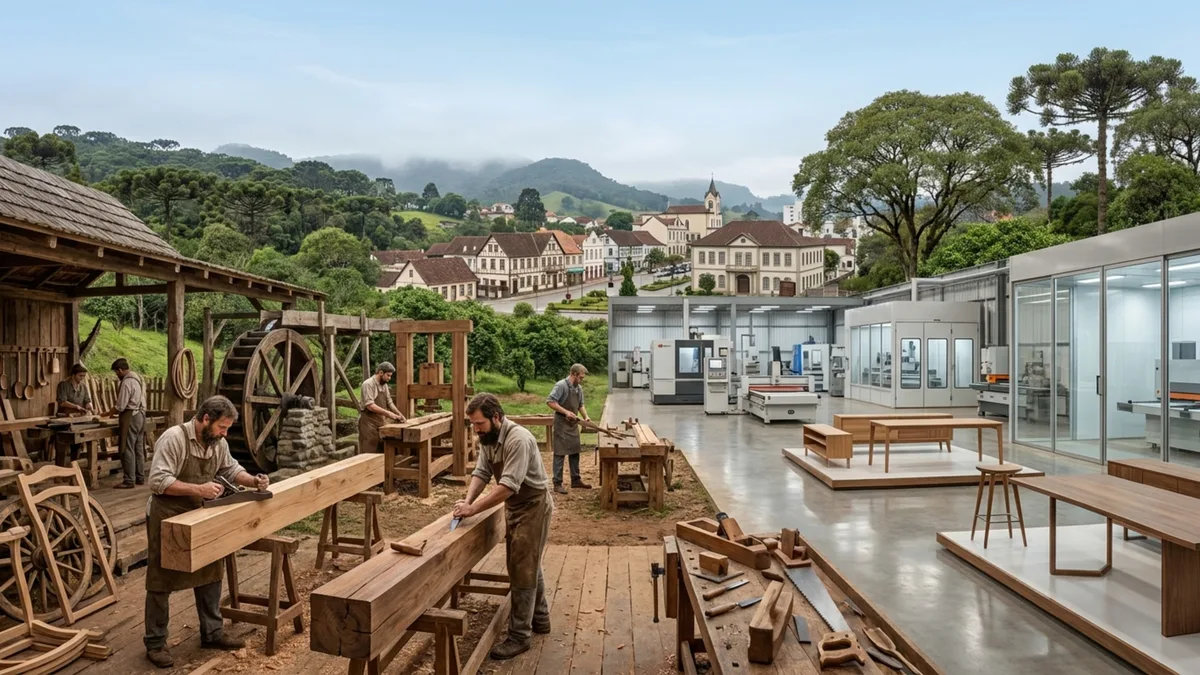 US$ 81,9 milhões em móveis para EUA e Europa saem dessa cidade catarinense de raiz boêmia com 41 imóveis tombados