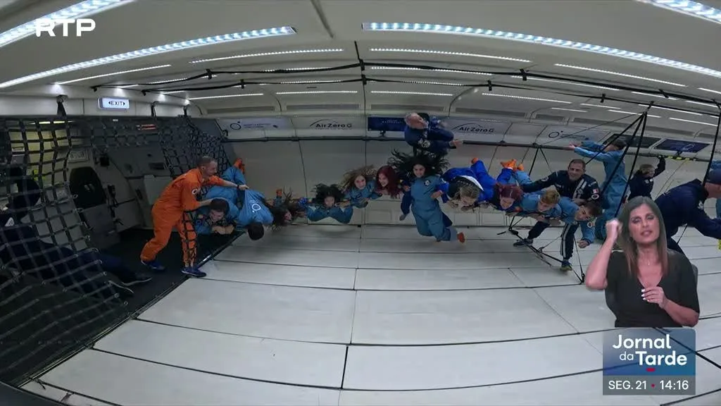 "Astronauta por um dia". 25 estudantes voaram em gravidade zero