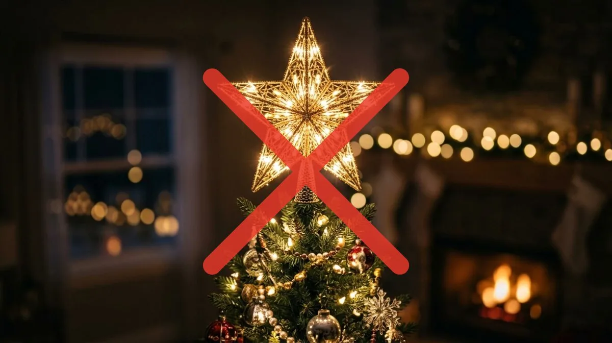Adiós a la estrella tradicional en la punta del árbol de Navidad: el adorno más elegante y original que se impone en 2026