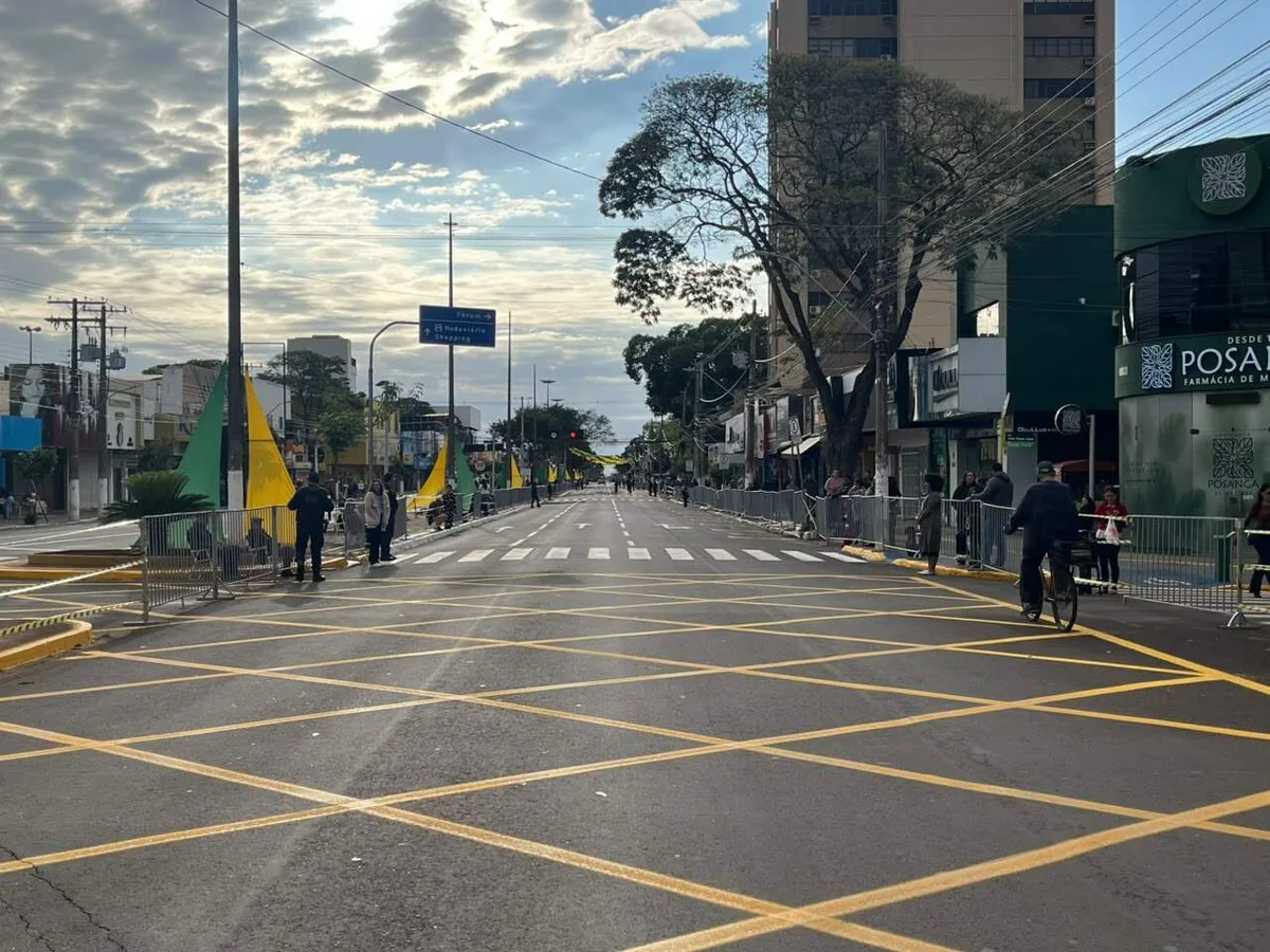 Dourados fecha área central para desfile da Independência nesta segunda-feira