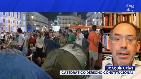 Joaquín Urias desmonta la criminalización de las acampadas: "Es un derecho fundamental"