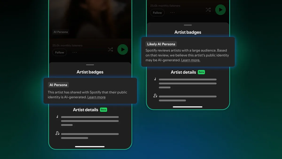 A medida drástica do Spotify contra artistas musicais criados por IA