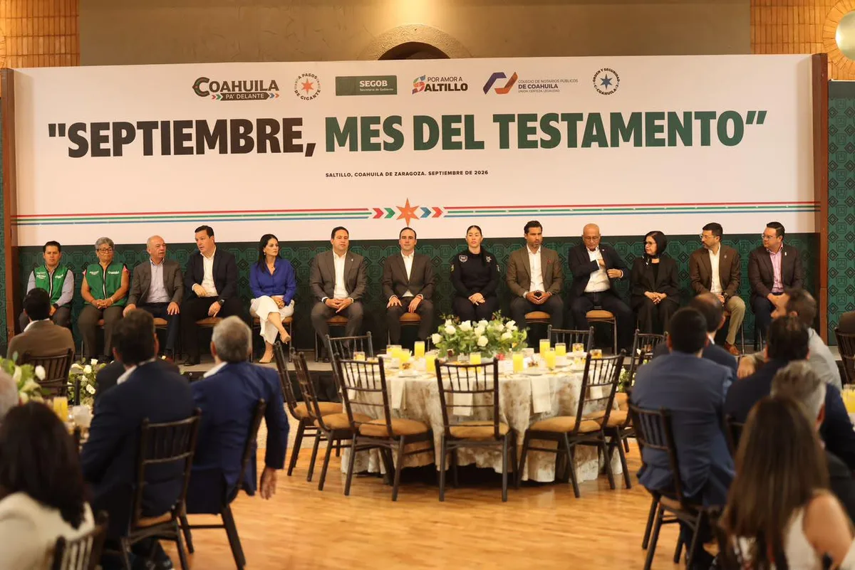 Coahuila amplía campaña por el Mes del Testamento; trámite costará 2 mil pesos
