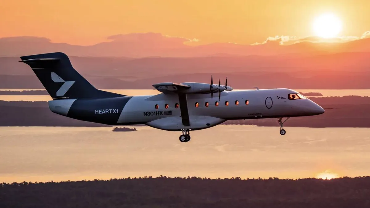 23 metros de largo, 32 de ancho y 11.000 kg: el avión 100% eléctrico más grande del mundo hace su primer vuelo tripulado con 4 euros de combustible