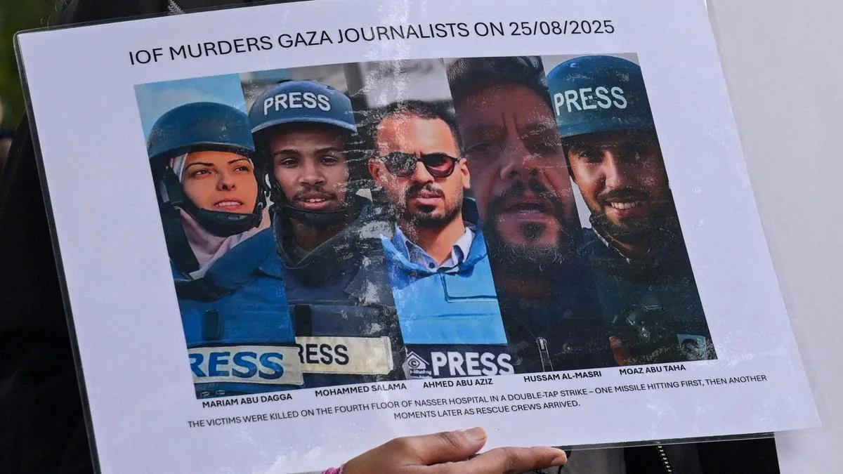 Year after Israeli strikes killed journalists at hospital, no one has been held accountable