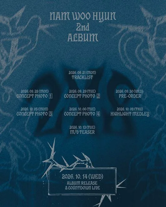 남우현, 정규 2집 '2X8' 스케줄러 오픈..솔로 10주년 앨범으로 귀환