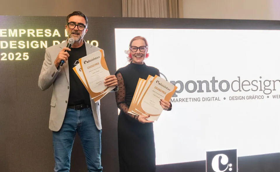 Agência curitibana Pontodesign ganha o título de destaque do ano no Prêmio Colunistas Sul 2025
