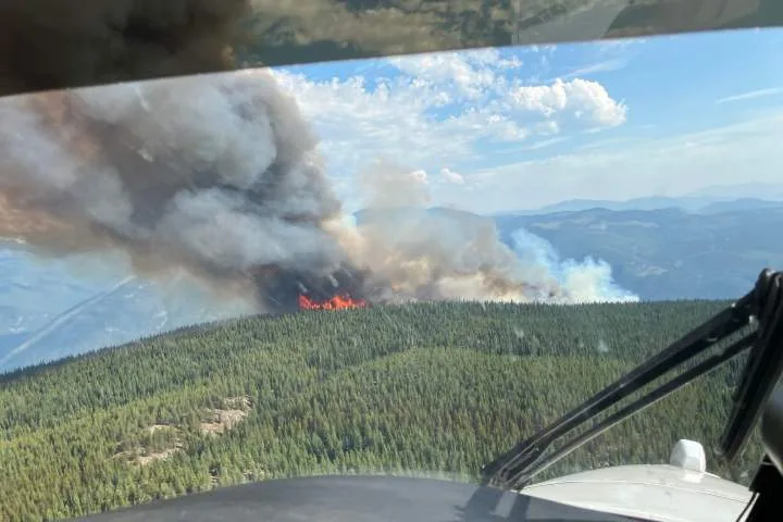 Wildfire north of Castlegar grows to 250 hectares