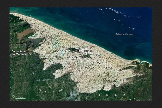 Nasa destaca Lençóis Maranhenses: "Deserto feito de água" no Brasil