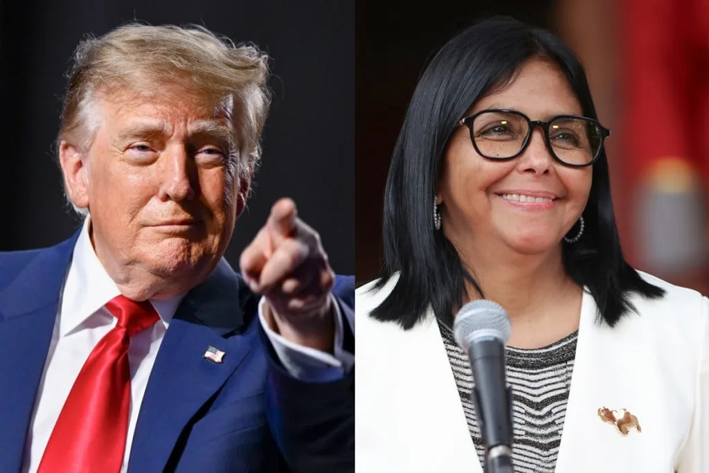 Donald Trump y Delcy Rodríguez se reúnen a puerta cerrada en Nueva York