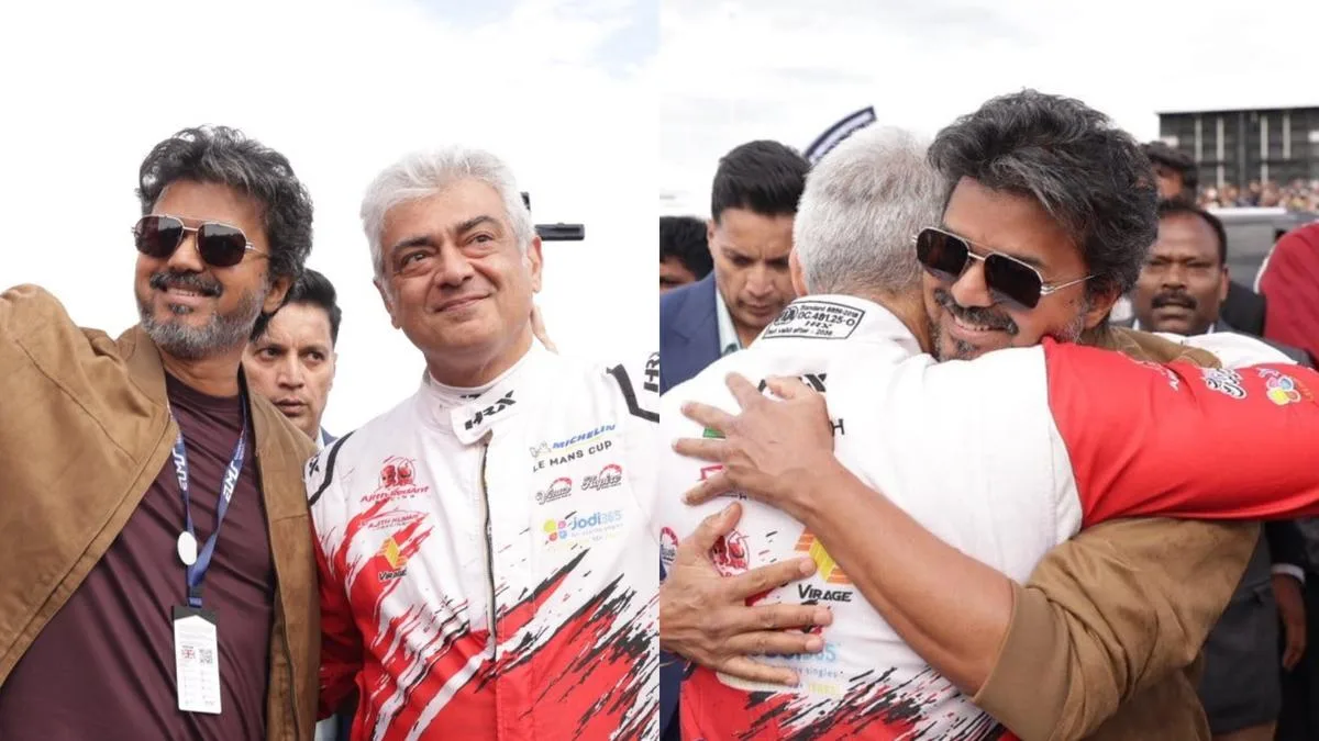 Ajith Kumar and Vijay reunite at Silverstone; fans call it “biggest day for Tamil Cinema”