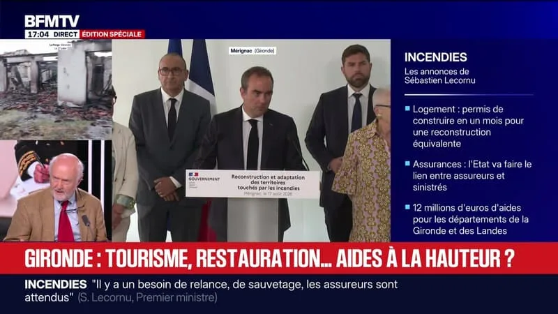 Marschall Truchot : Gironde, "l'artillerie lourde" promise par l'État - 17/08
