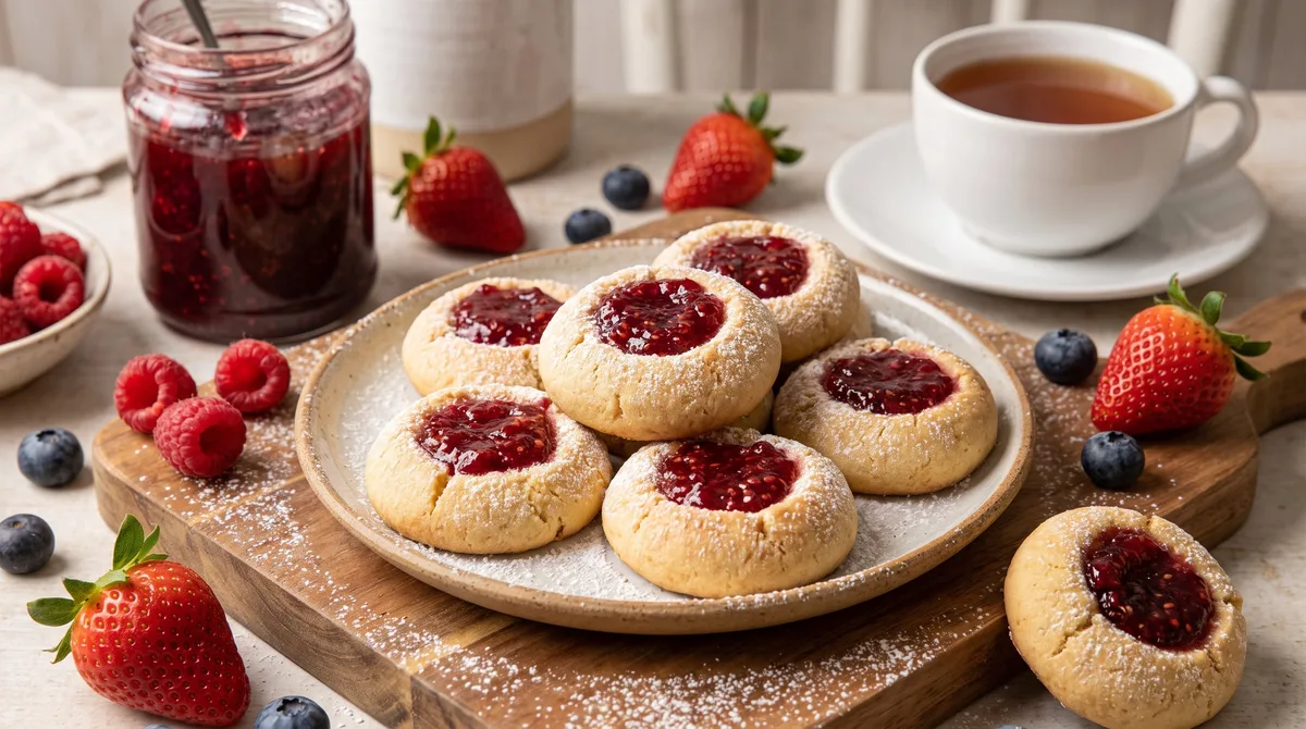 Receta de galletitas pepas de frutos rojos, rápida y fácil