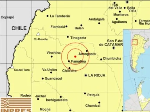 Un terremoto de magnitud 5,4 sacudió a La Rioja