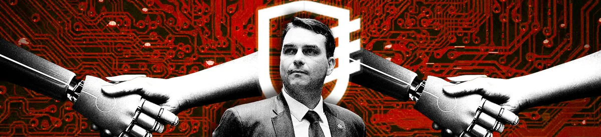 EXCLUSIVO: Flávio Bolsonaro pagou R$ 600 mil a empresa que vende nos EUA sistema de IA para manipular eleições