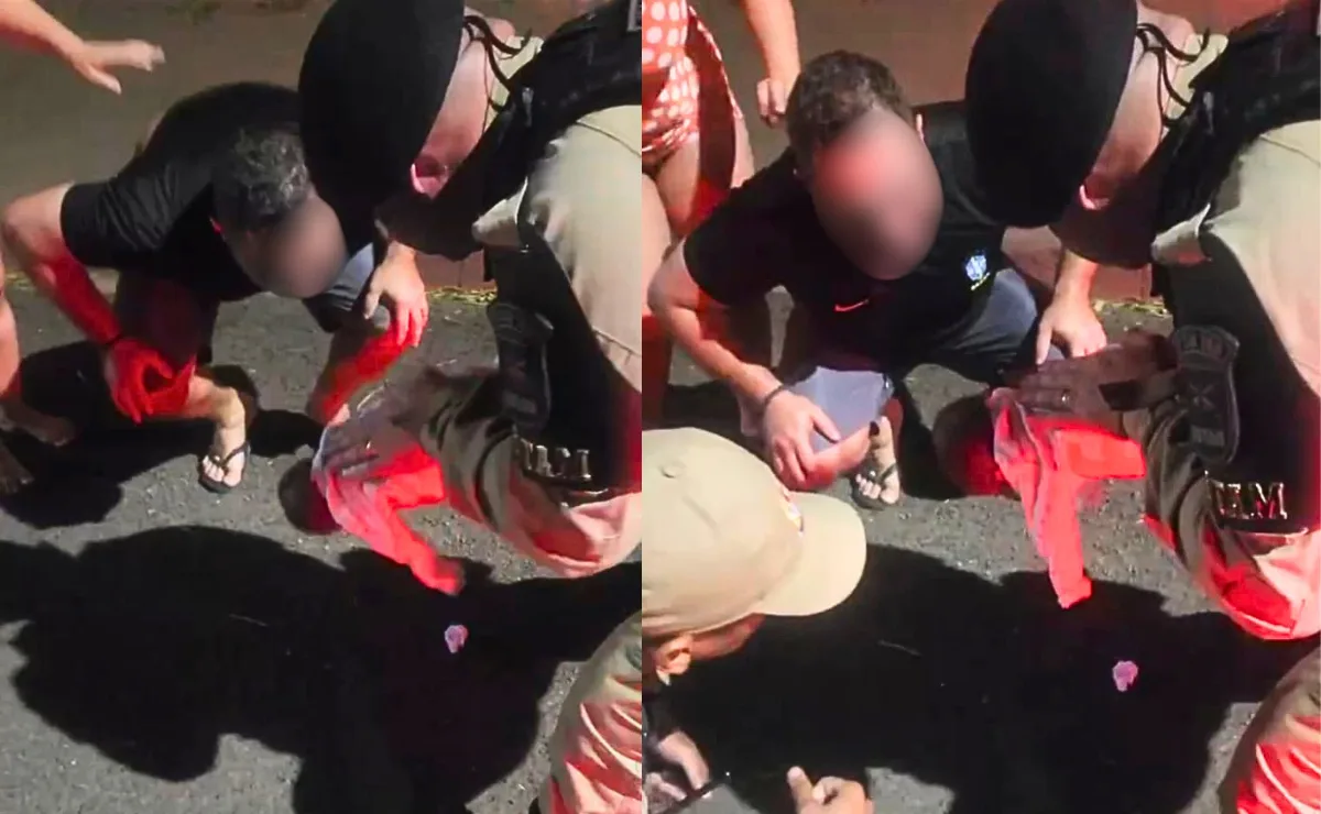 Pais em pânico! Vídeo mostra policial militar tentando salvar recém-nascida engasgada com leite; assista