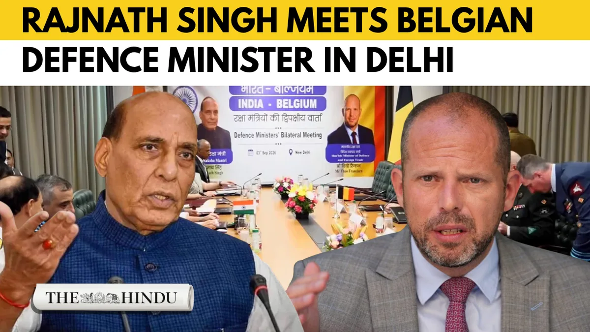 Watch: Rajnath Singh meets Belgian Defence Minister Theo Francken in Delhi