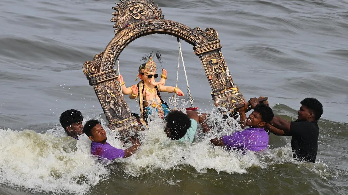 Vinayagar idol immersion processions held across Chennai