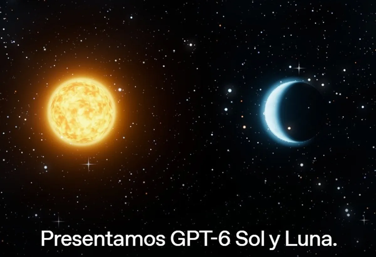 OpenAI lanza GPT-6 Sol y Luna, los dos asistentes más económicos de sus modelos