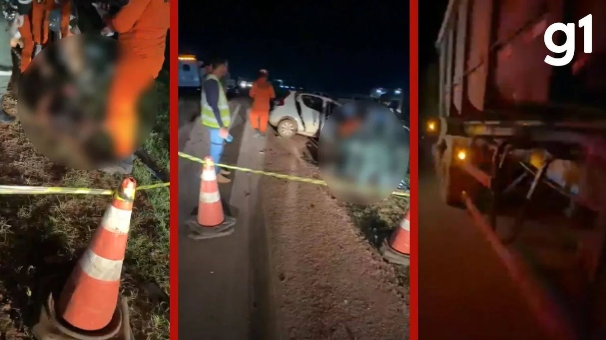 Três pessoas morrem após carro atingir lateral de carreta na MT-242