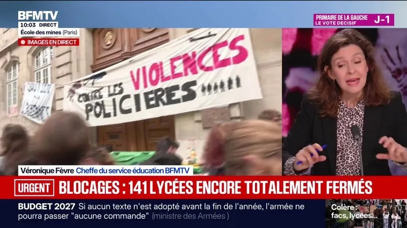 Colère des lycéens: 141 lycées totalement fermés ce vendredi matin